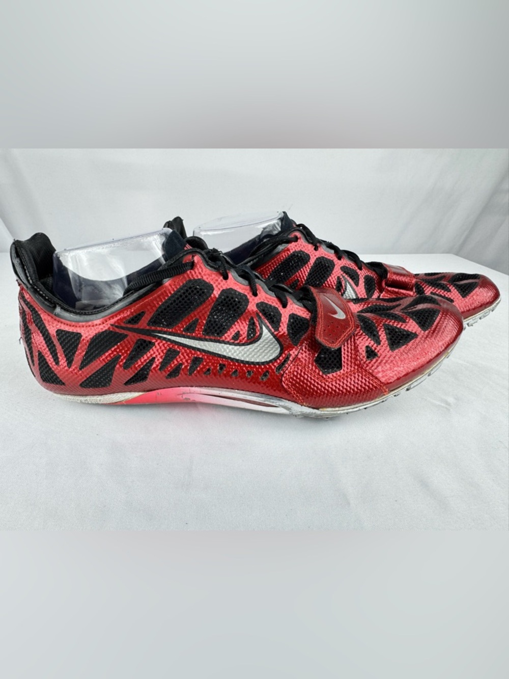 Nike Zoom Superfly Elite Track Spikes Red Black Mens US 11 EU 45 Sprint Racing - Picture 7 of 10